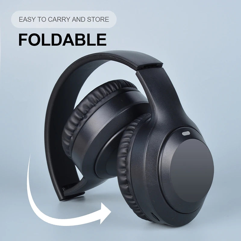 Headphones Over-Ear Bluetooth 5.3 HiFi M5 — Gaming, Desporto e Redução de Ruído