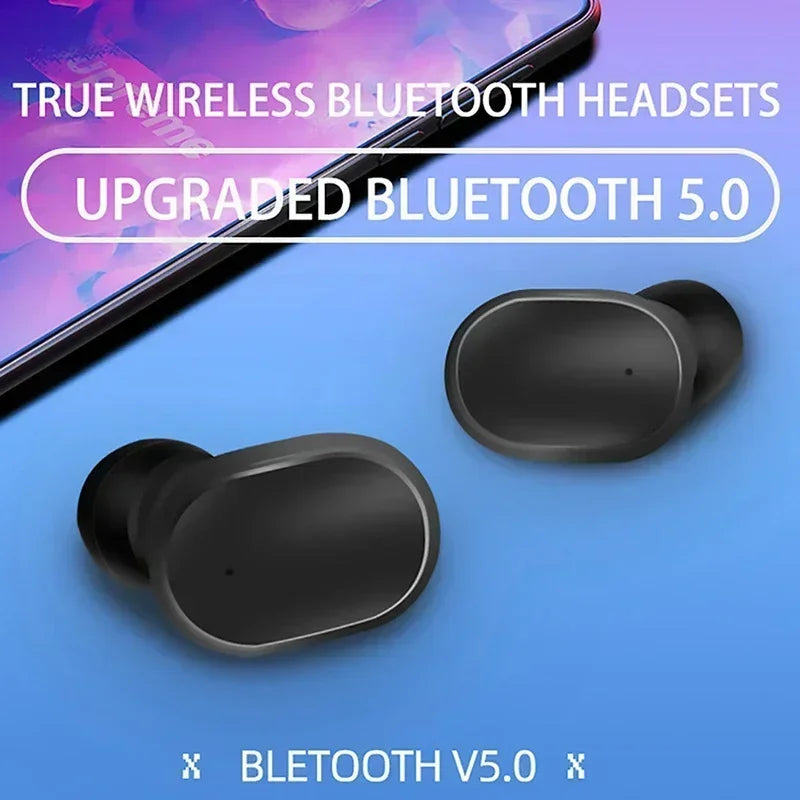 Earbuds TWS Bluetooth 5.3 com Cancelamento de Ruído Ativo — HiFi, À Prova de Água e 5 Cores