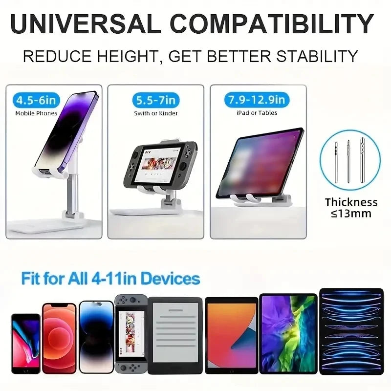 Suporte Dobrável Universal para Telefónico e Tablet — Secretária e Mesa