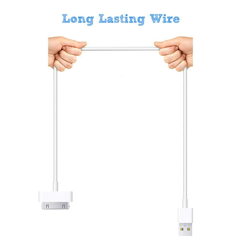 Cabo USB 30 Pin para iPhone 4, iPad e iPod — Carregamento e Sincronização