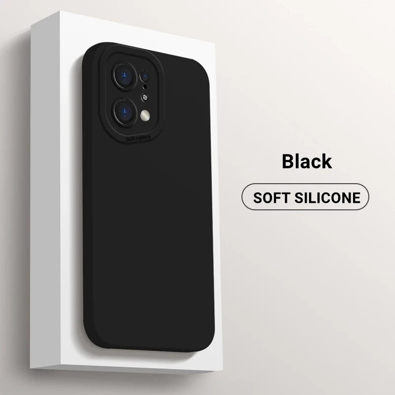 Capa Silicone Líquido com Proteção de Câmara para OPPO Find