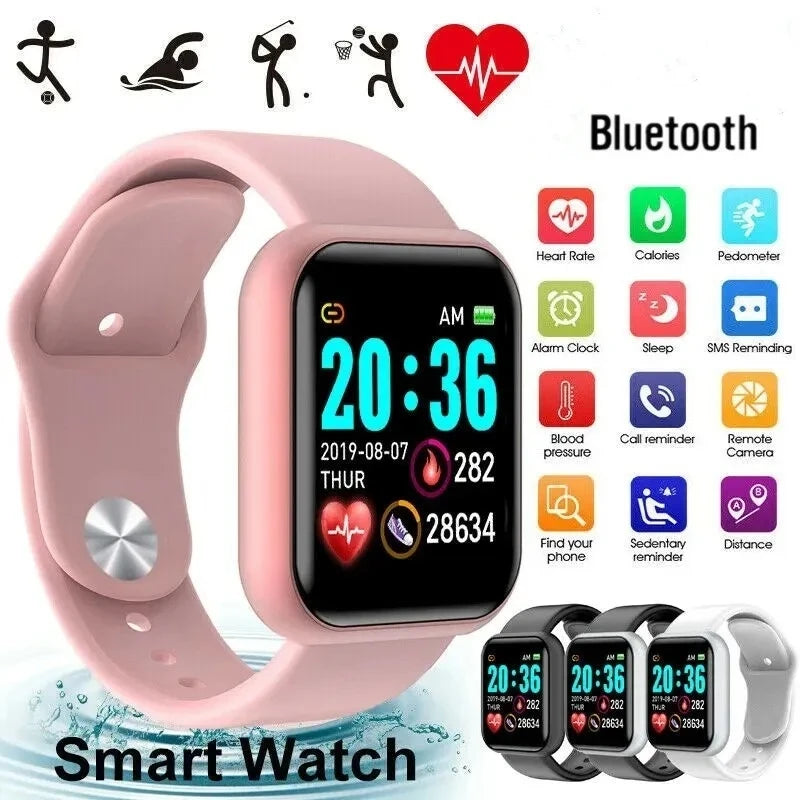 Smartwatch Fitness Unissexo com Monitor de Saúde e Música — Versão B
