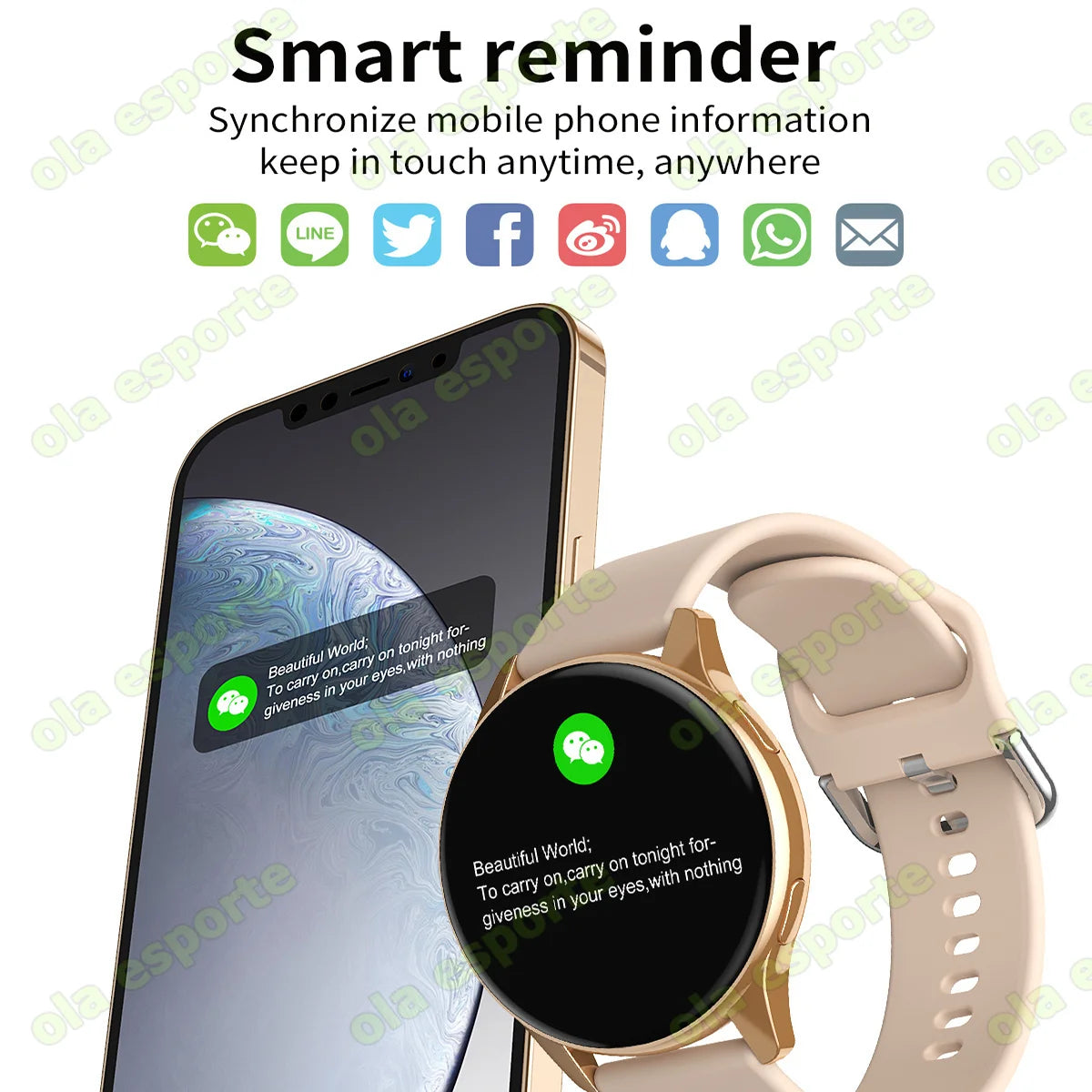 Smartwatch Ultra Fino em Aço Inoxidável — Design Slim Premium, Saúde Completa e Notificações