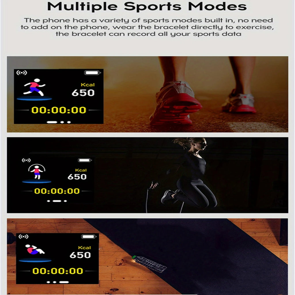 Smartwatch Fitness Unissexo com Monitor de Saúde e Música — Versão B