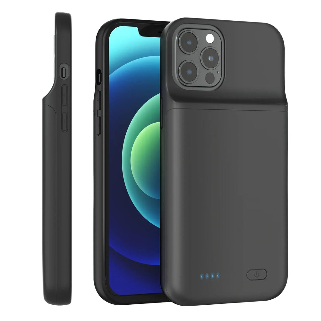 Capa com Bateria 6800mAh para iPhone 17, 16, 15, 14, 13, 12, 11 Series — Power Bank Portátil
