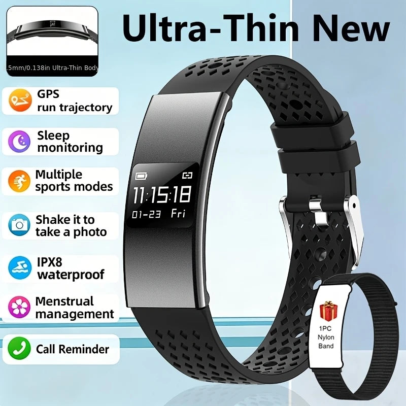 Smartwatch 2026 Estiloso — Múltiplos Modos de Exercício, IPX8 e Presente Perfeito