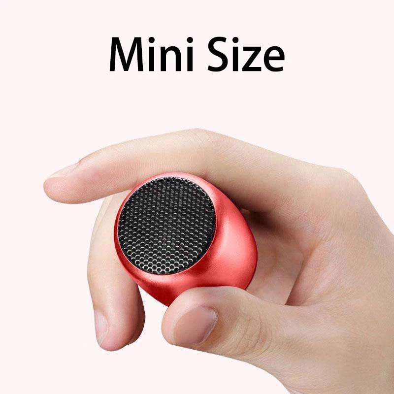 Coluna Bluetooth TWS Mini Subwoofer Metal — Som Potente e Portátil