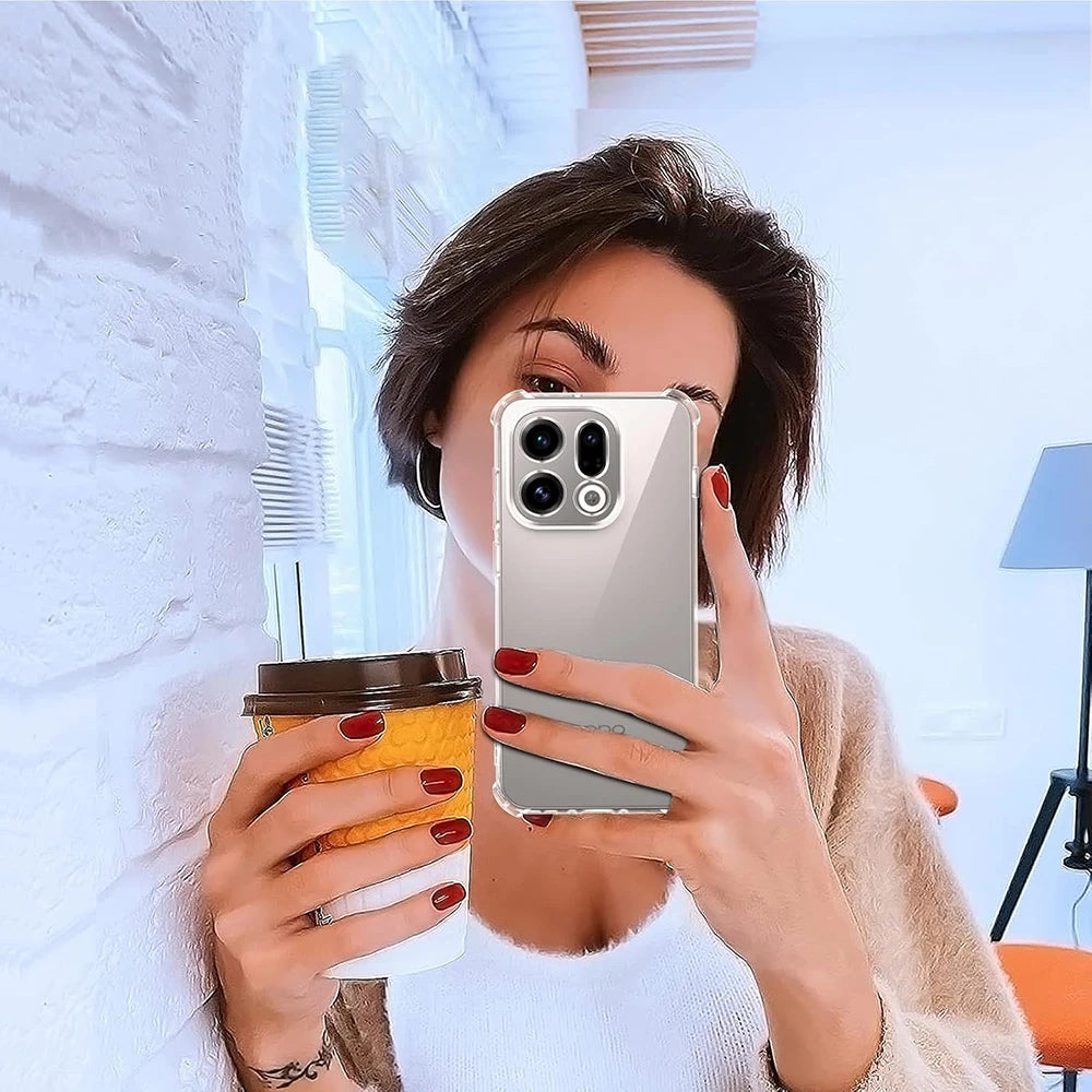 Shockproof Silicone Soft Case For OPPO Find X9 X8 X8S X7 X6 X5 Pro Ultra Lite Transparent Shell Ultra Thin Clear TPU Back Cover