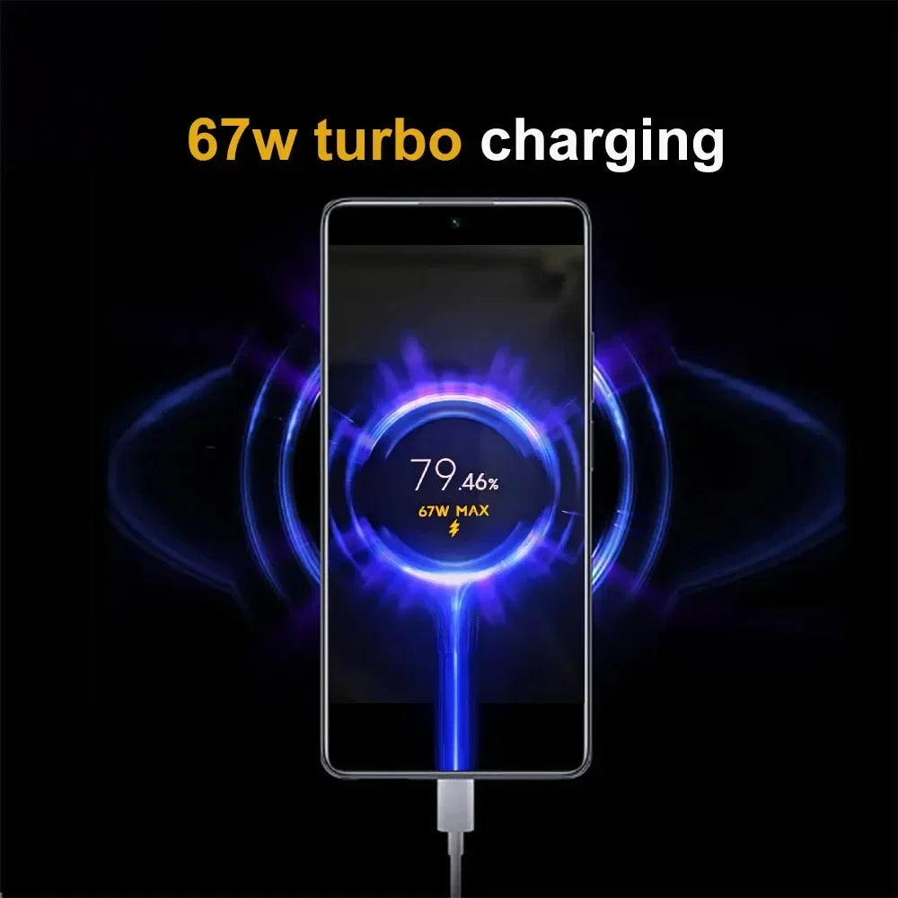 Carregador Rápido 67W Turbo para Xiaomi, Redmi e Poco — Ficha EU