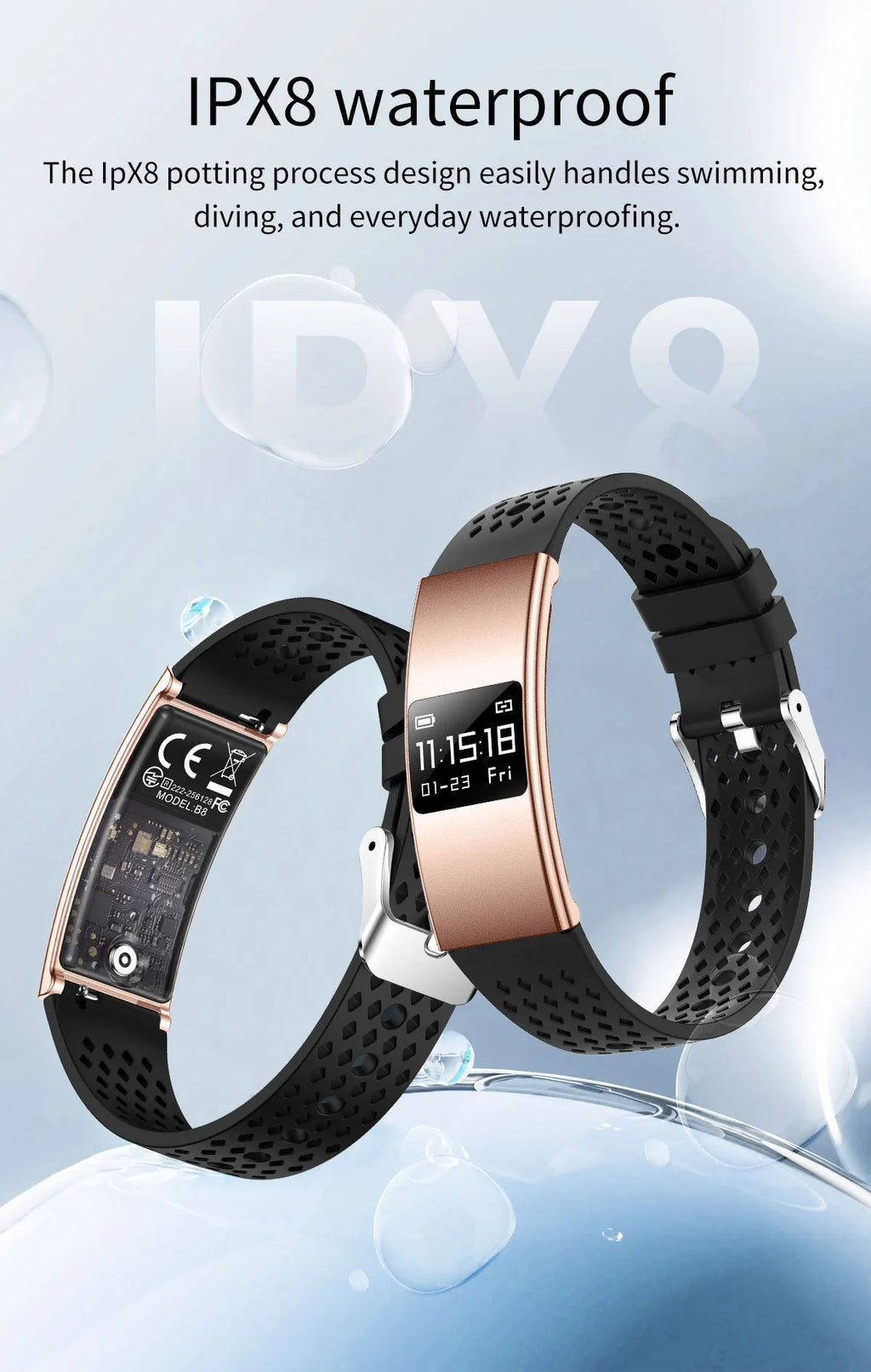 Smartwatch 2026 Estiloso — Múltiplos Modos de Exercício, IPX8 e Presente Perfeito