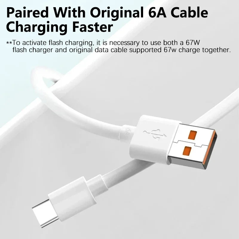 Carregador Rápido 67W Turbo para Xiaomi, Redmi e Poco — Ficha EU