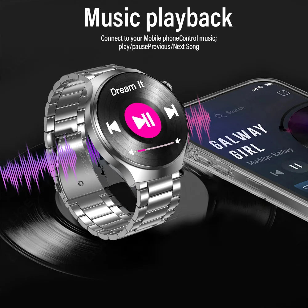 Smartwatch GT4 HD 1.52'' com Chamadas Bluetooth e Assistente de Voz