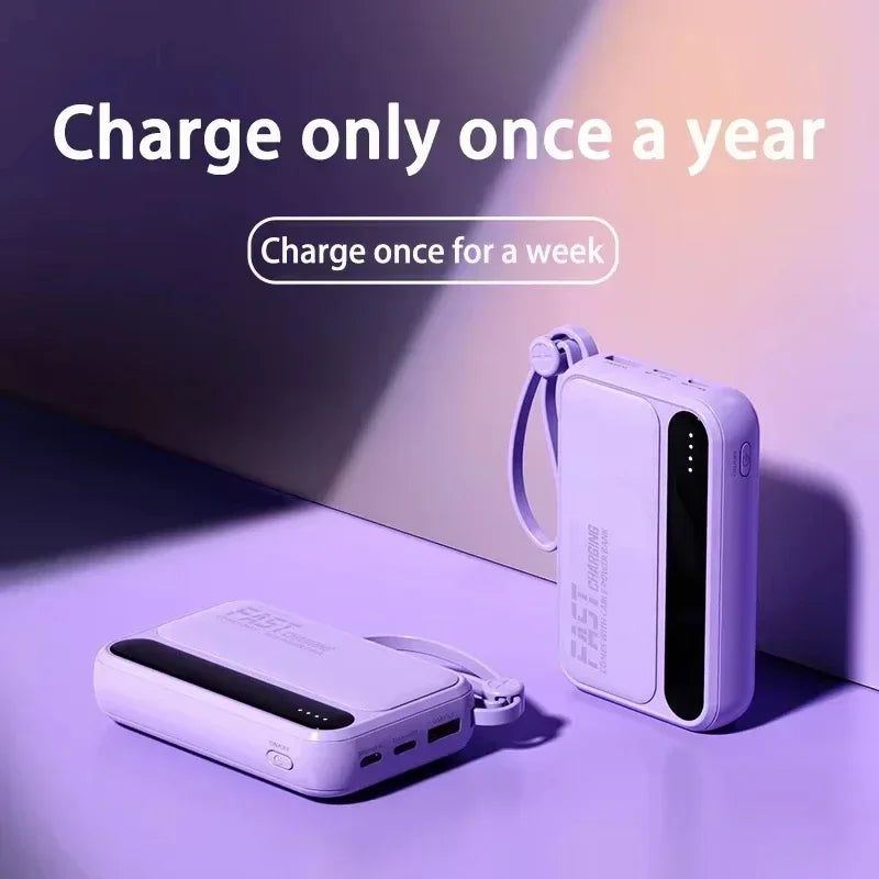Power Bank Lenovo Mini 120W com 4 Cabos Integrados