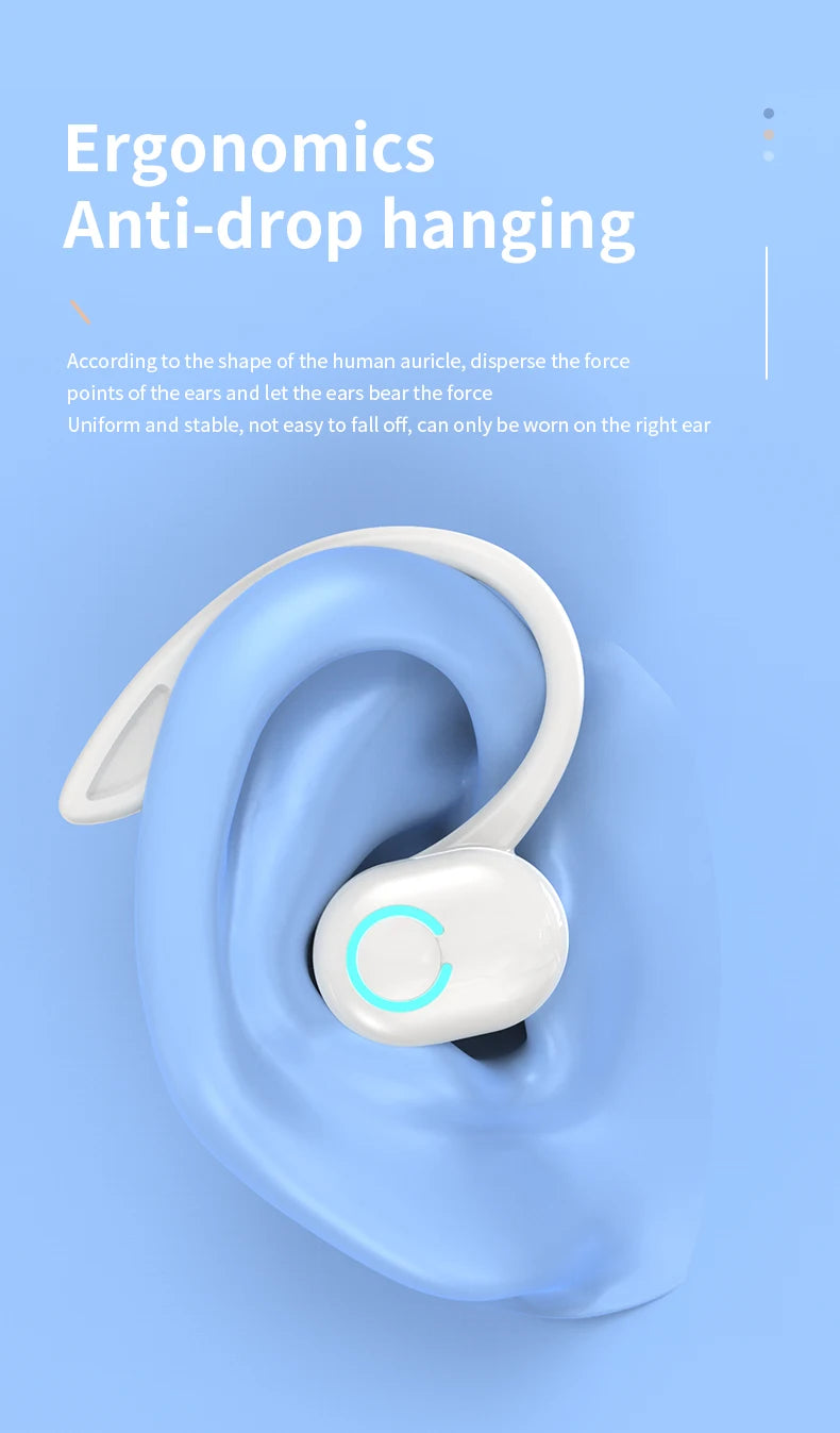 Auriculares Bluetooth HIFI Bass — Cancelamento de Ruído, Microfone HD e À Prova de Água