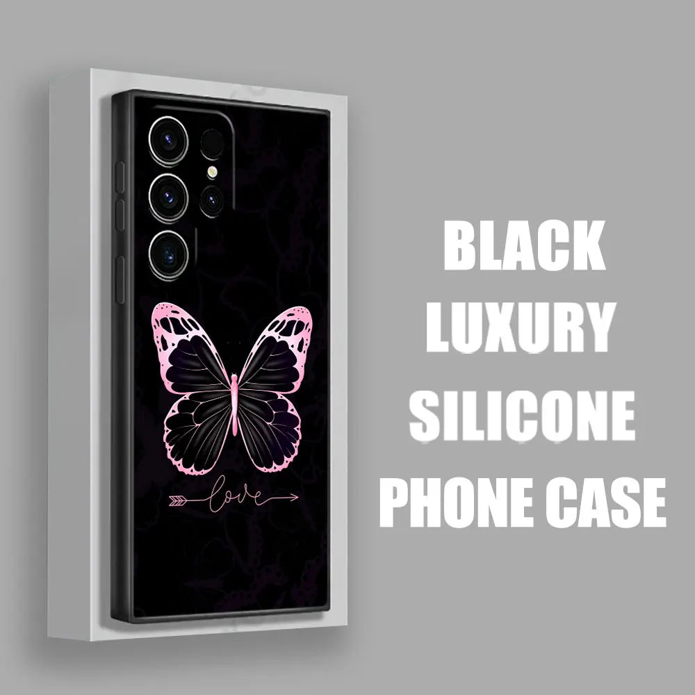 Capa Silicone Borboleta para Samsung Galaxy S Series