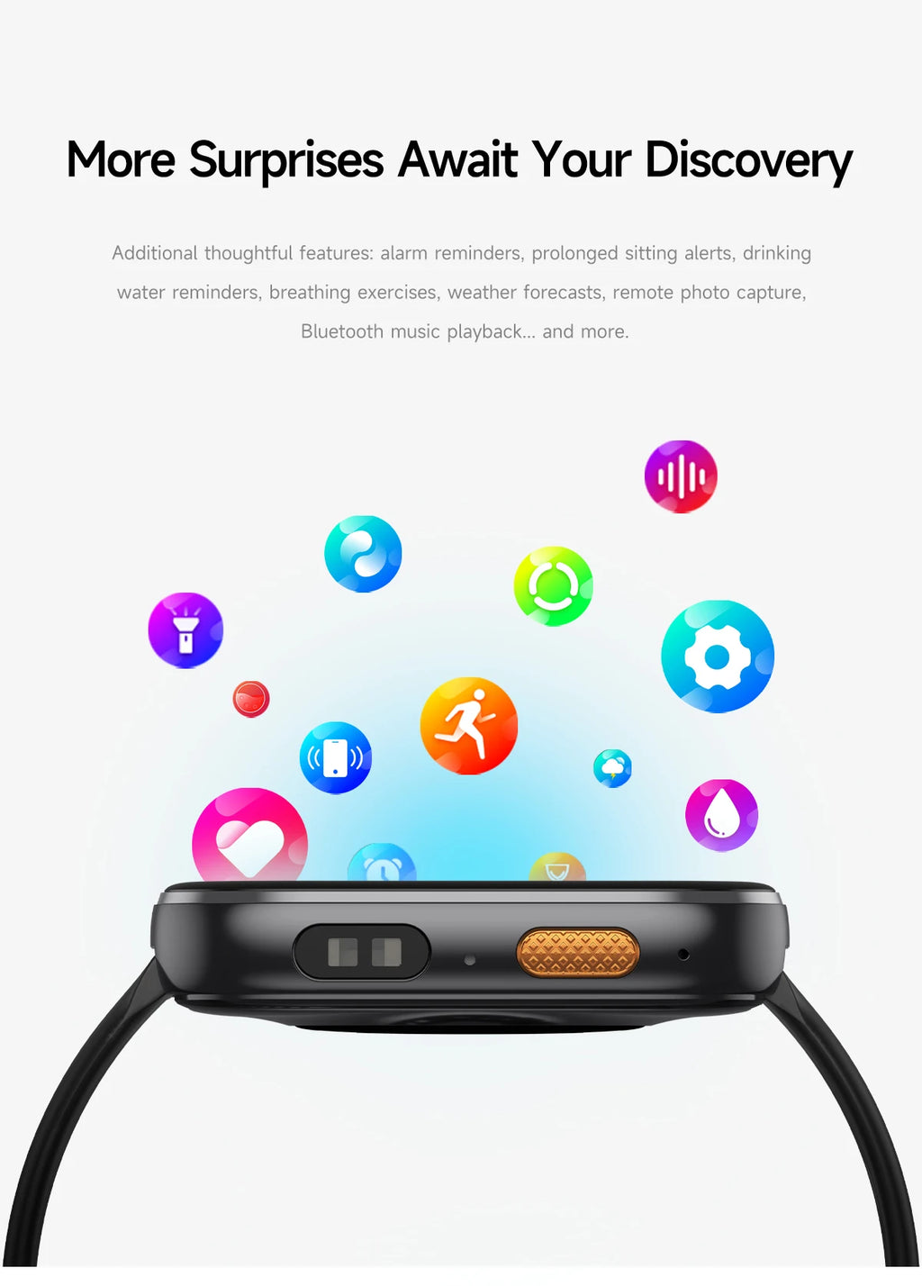 Smartwatch 2026 AMOLED 2.04'' — 1000mAh, 100+ Modos Desportivos, Chamadas Bluetooth e 3ATM