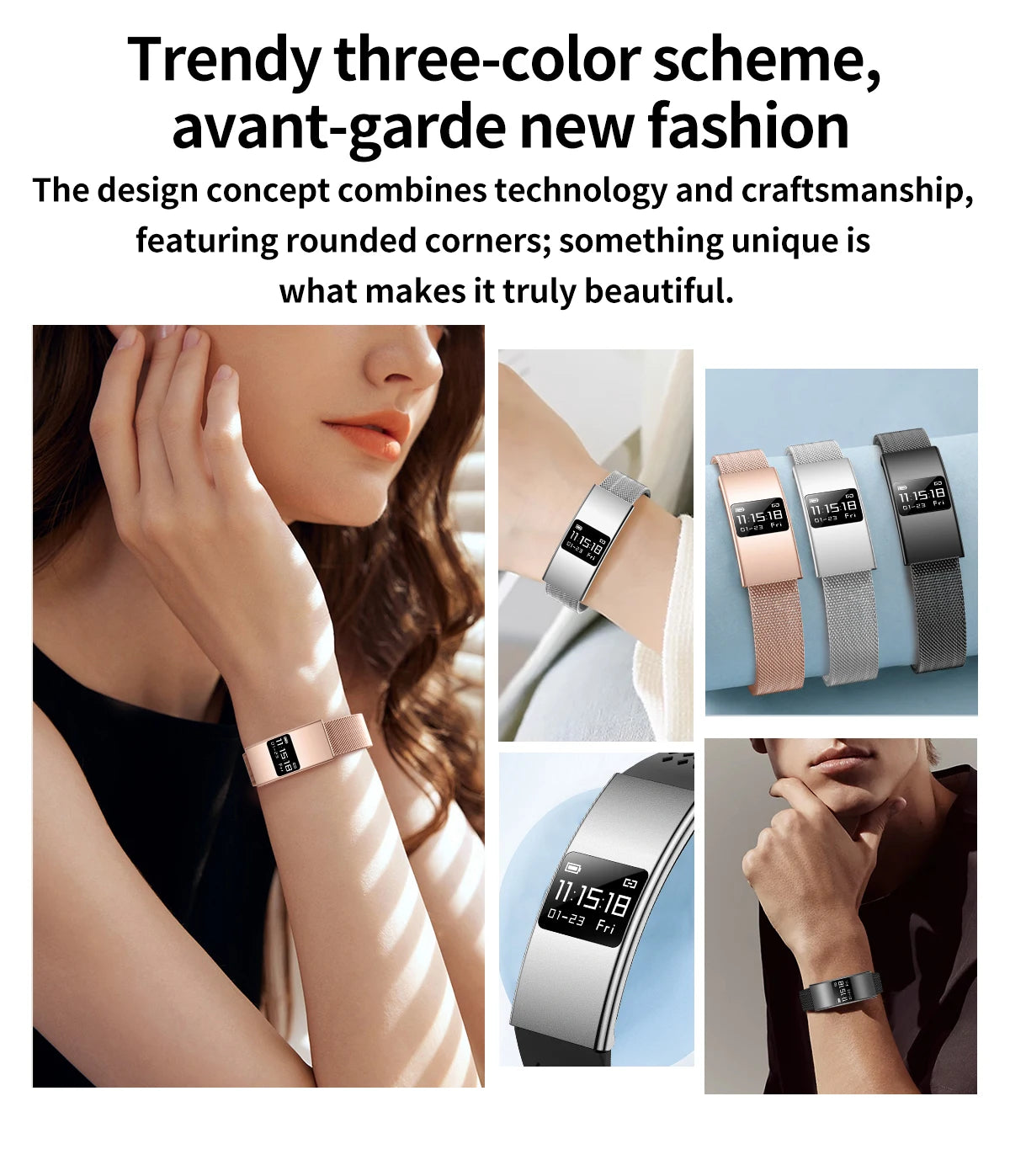 Smartwatch 2026 Estiloso — Múltiplos Modos de Exercício, IPX8 e Presente Perfeito