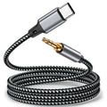Cabo Adaptador USB-C para Jack 3.5mm DAC — Áudio HiFi Estéreo 1m/1.5m/2m
