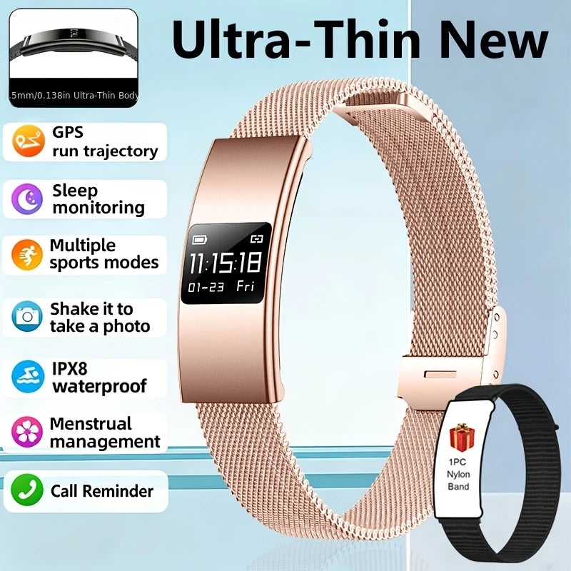 Smartwatch 2026 Estiloso — Múltiplos Modos de Exercício, IPX8 e Presente Perfeito