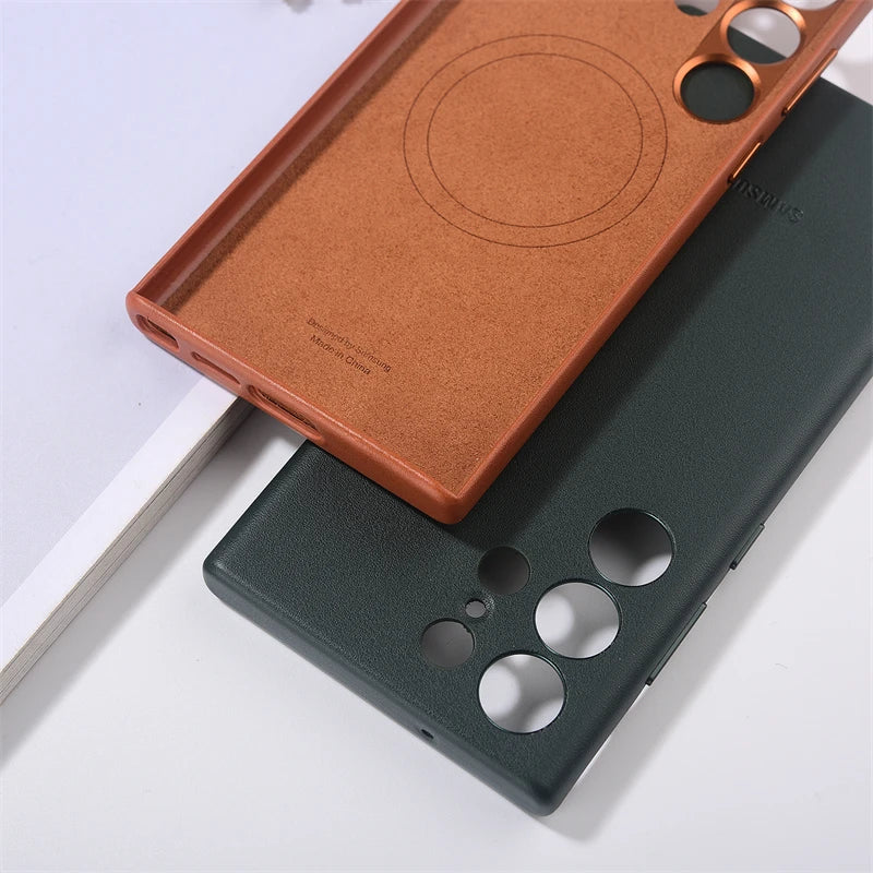 Capa Couro MagSafe para Samsung Galaxy S Series
