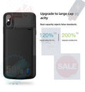 Capa com Bateria para iPhone 12, 11, X, XS, XR, 8, 7, 6 — Power Bank Integrado até 8000mAh com Áudio