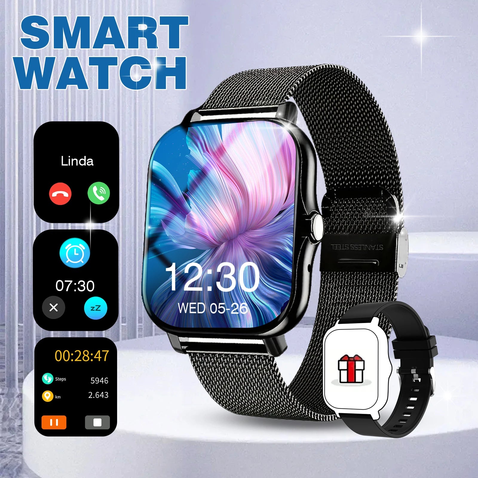 Xiaomi Redmi Watch 5 Active — Ecrã AMOLED 2.07'', GPS, 5ATM e 20 Dias de Bateria