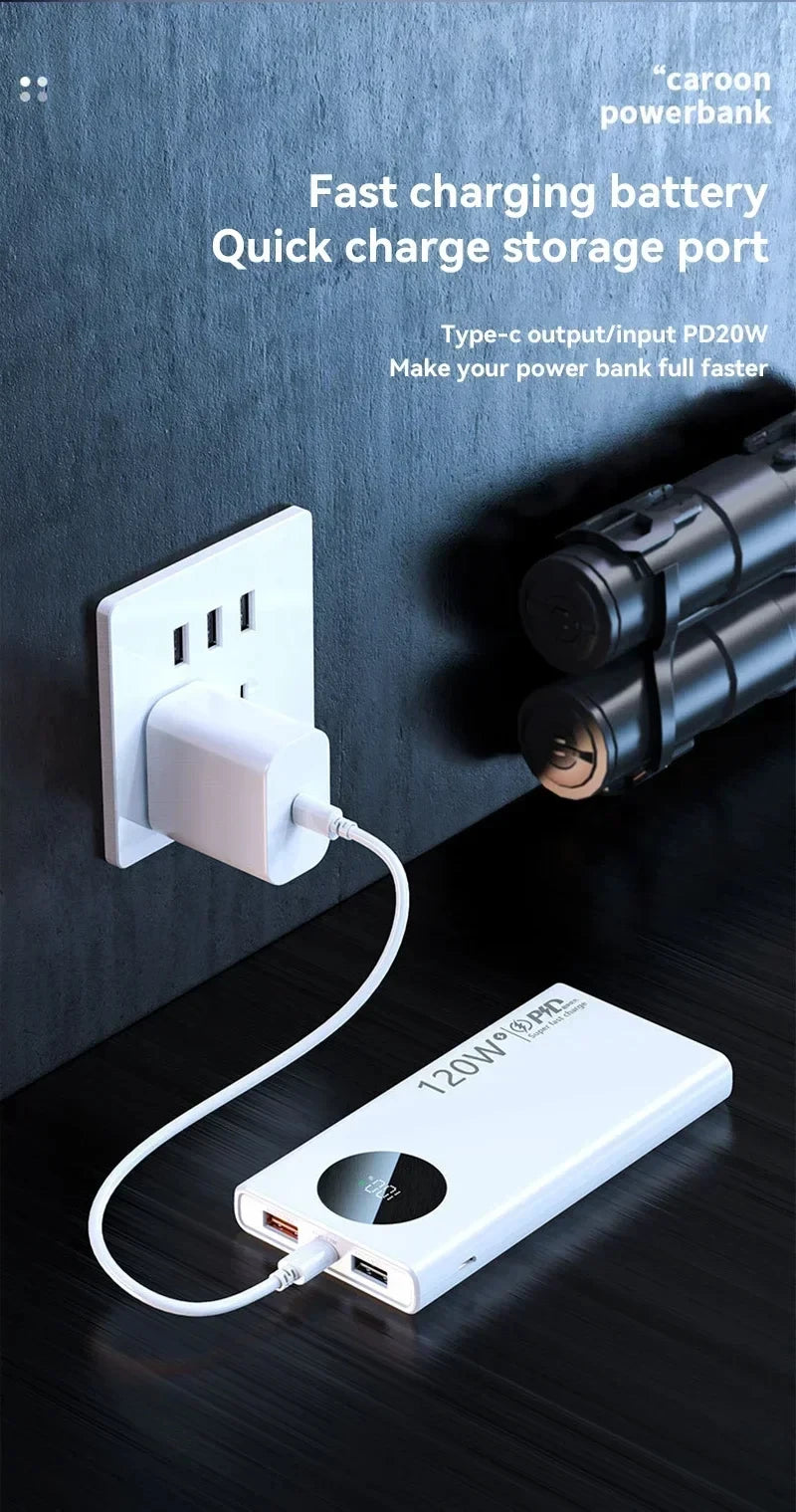 Power Bank OnePlus 10000mAh 120W com Display LED