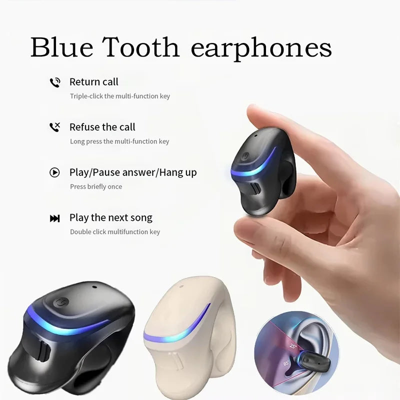 Auricular Bluetooth 5.3 Condução Óssea — Desportivo e Sem Fios