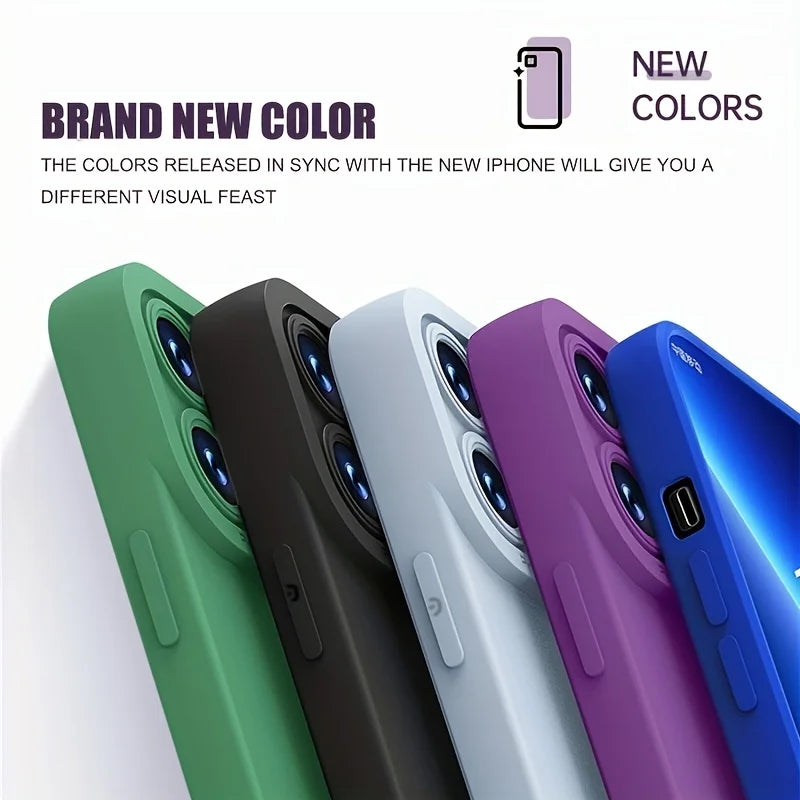 Fashion Lens Protection Liquid Silicone Phone Case for OPPO Find X5 X6 X7 Pro X3 Lite Built-in Fluff Shockproof Soft Cover Shell