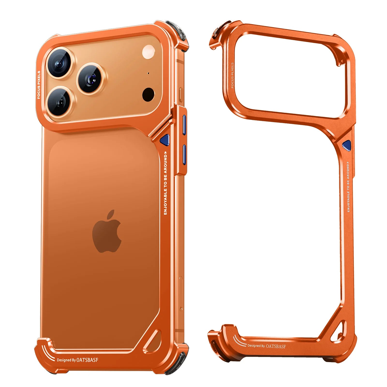 Capa Minimalista MagSafe com Suporte para iPhone 17 Pro Max