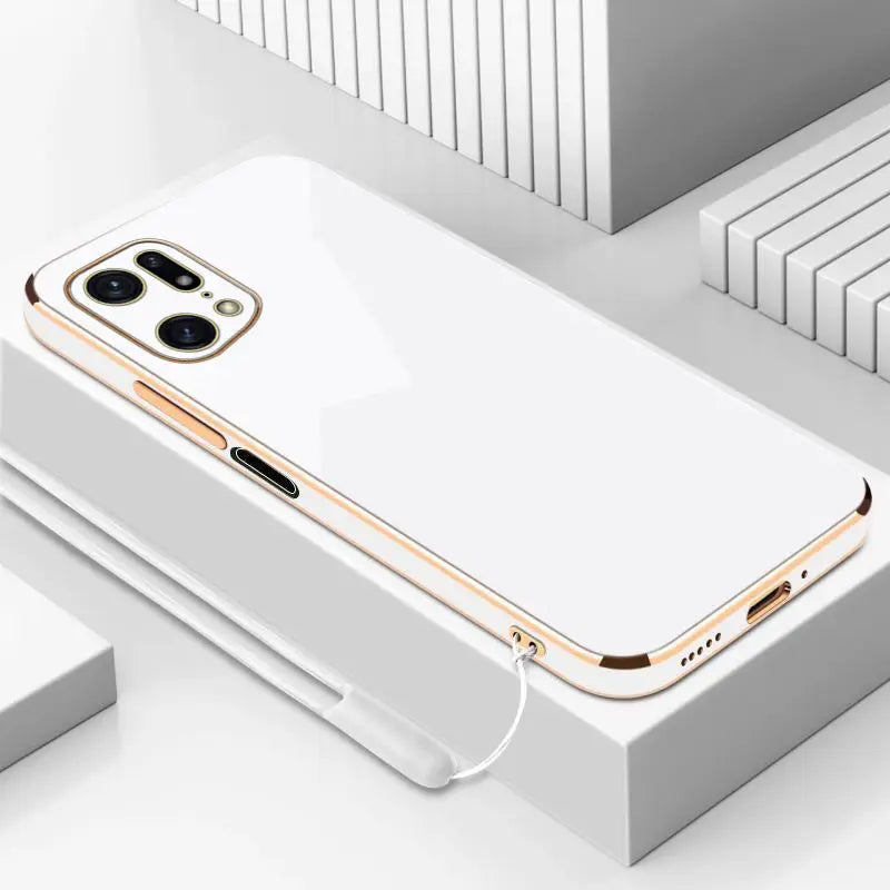 For OPPO Find x6 pro Case oppo Find X5 Pro x5 Find x3 Pro X2 Lite X5 Lite x3neo Case Luxury Square Plating Shockproof Back Cover