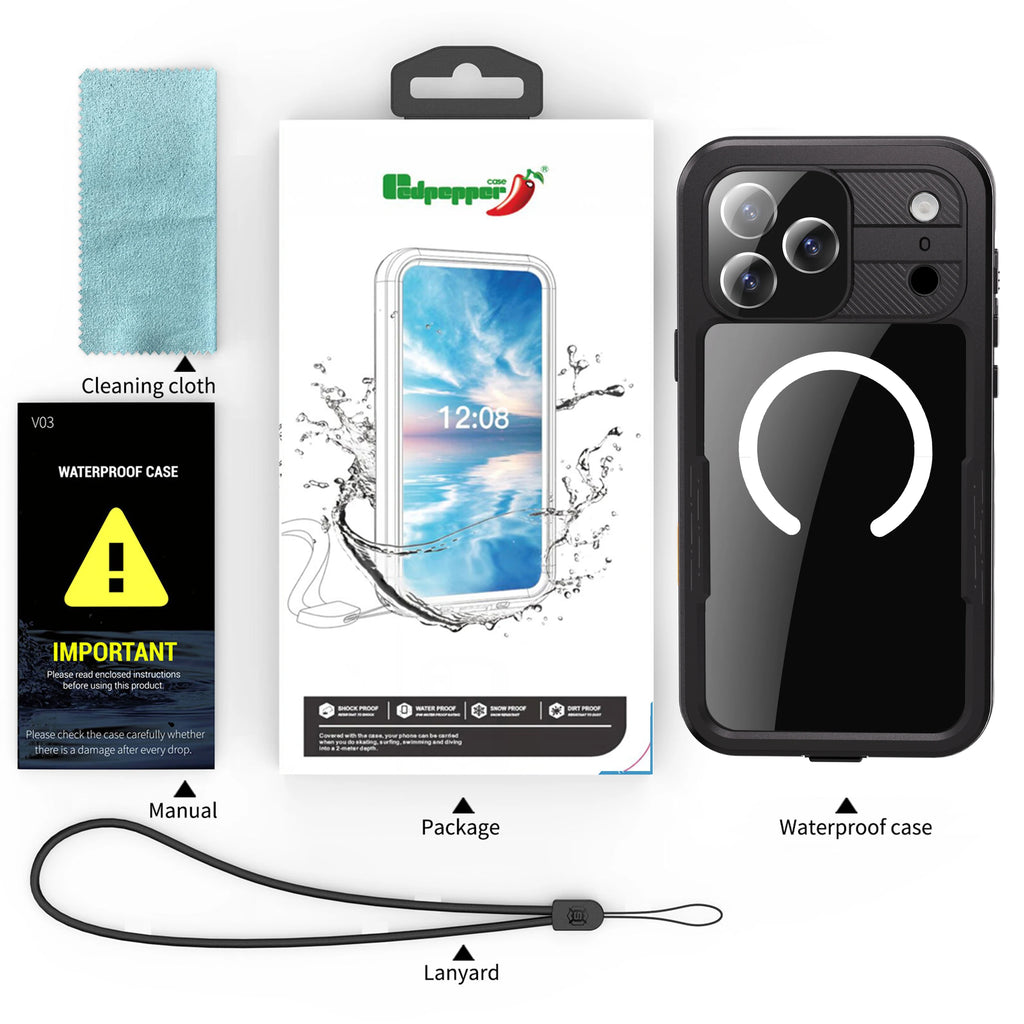 Capa Impermeável IP68 Magnética Shellbox para iPhone 17