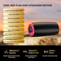 Coluna Bluetooth 5.3 com LED RGB, Subwoofer e FM/SD/USB