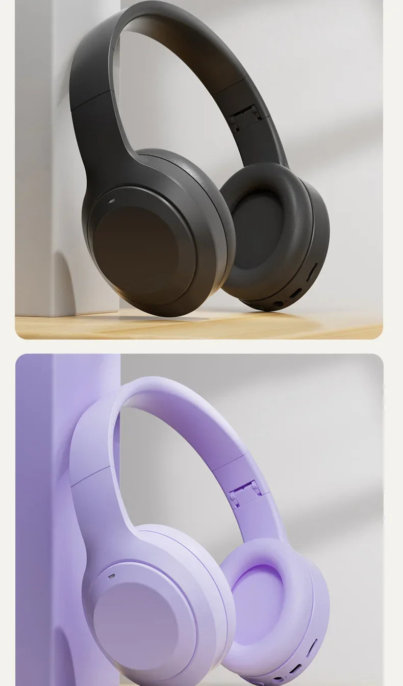 Headphones Over-Ear Bluetooth 5.3 HiFi M5 — Gaming, Desporto e Redução de Ruído