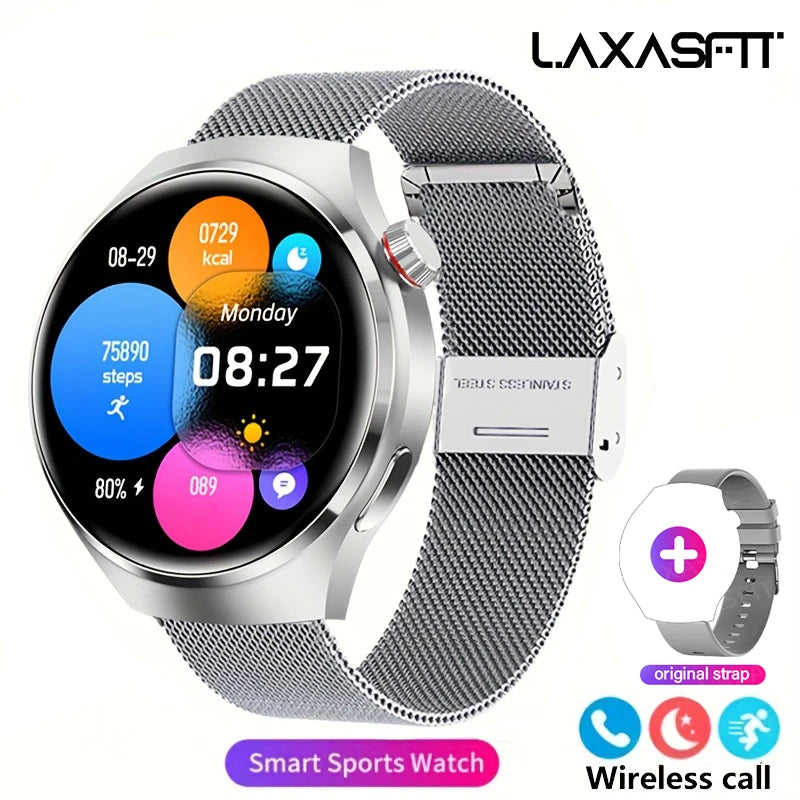 Smartwatch GT4 HD 1.52'' com Chamadas Bluetooth e Assistente de Voz