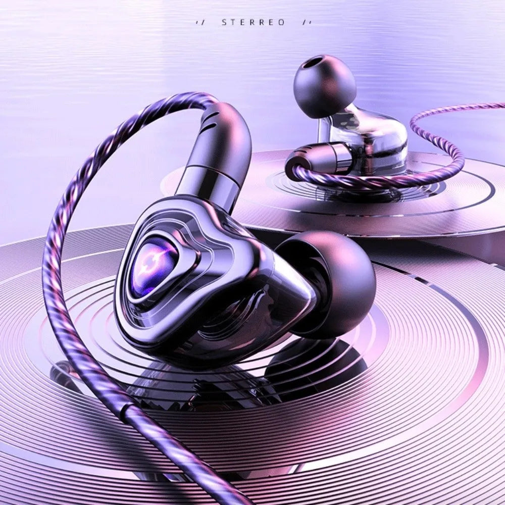 Auriculares HiFi 3.5mm com Microfone e Cancelamento de Ruído