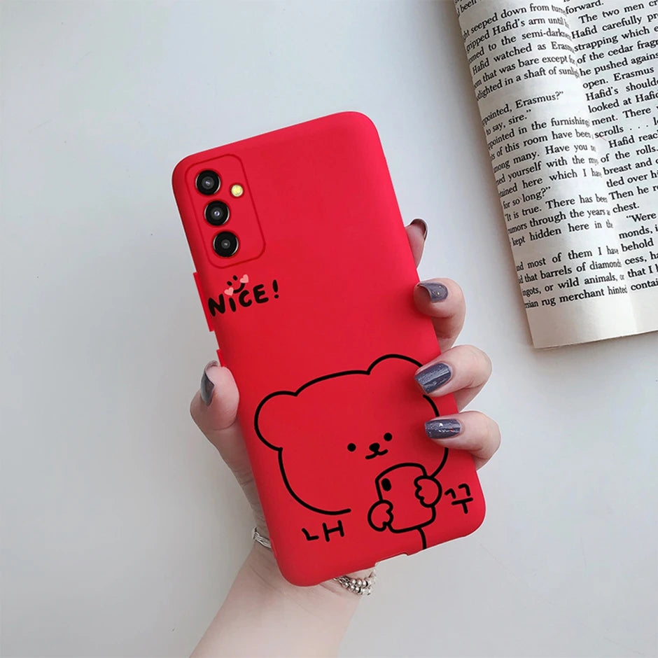 Capa Silicone para Samsung Galaxy M13 M23 M33 M53