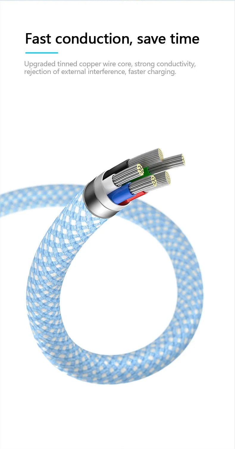 Cabo USB-C para iPhone 14, 13, 12 e 11 PD 20W — Carregamento Rápido 1m/2m