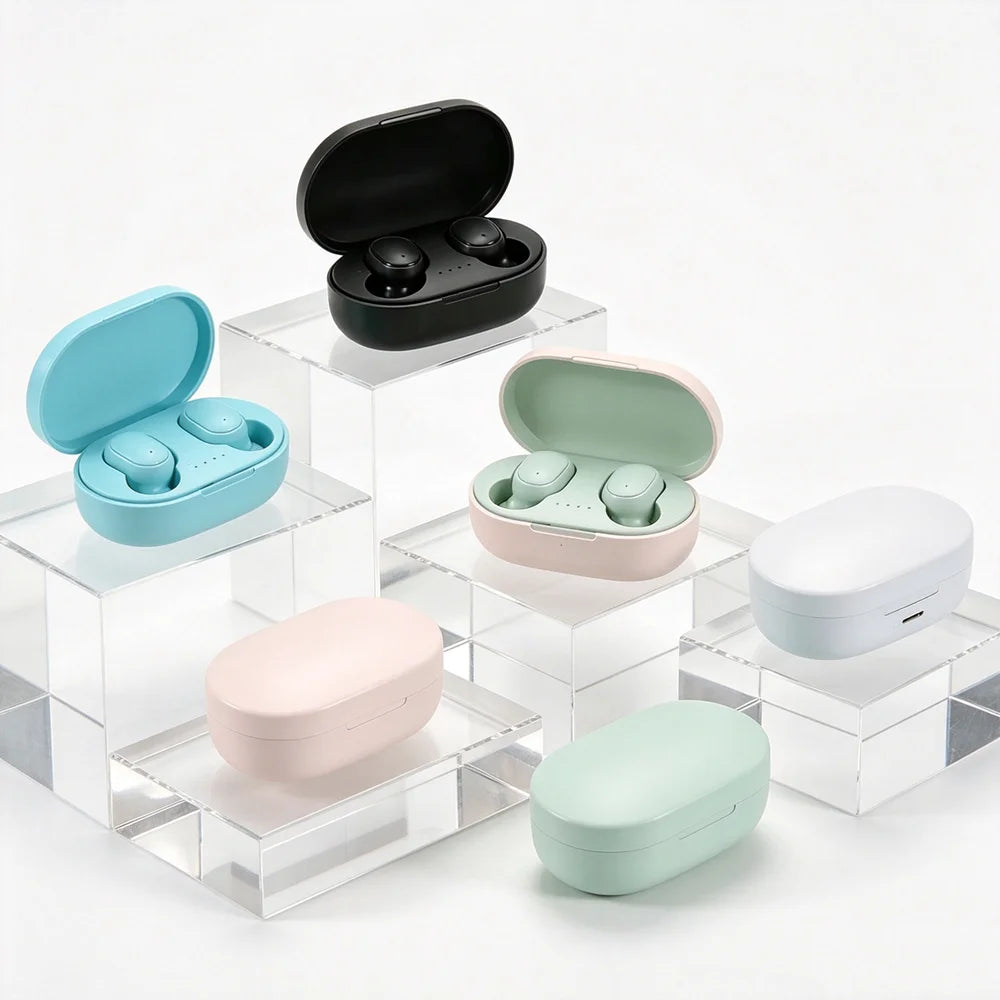 Earbuds TWS Bluetooth 5.3 com Cancelamento de Ruído Ativo — HiFi, À Prova de Água e 5 Cores