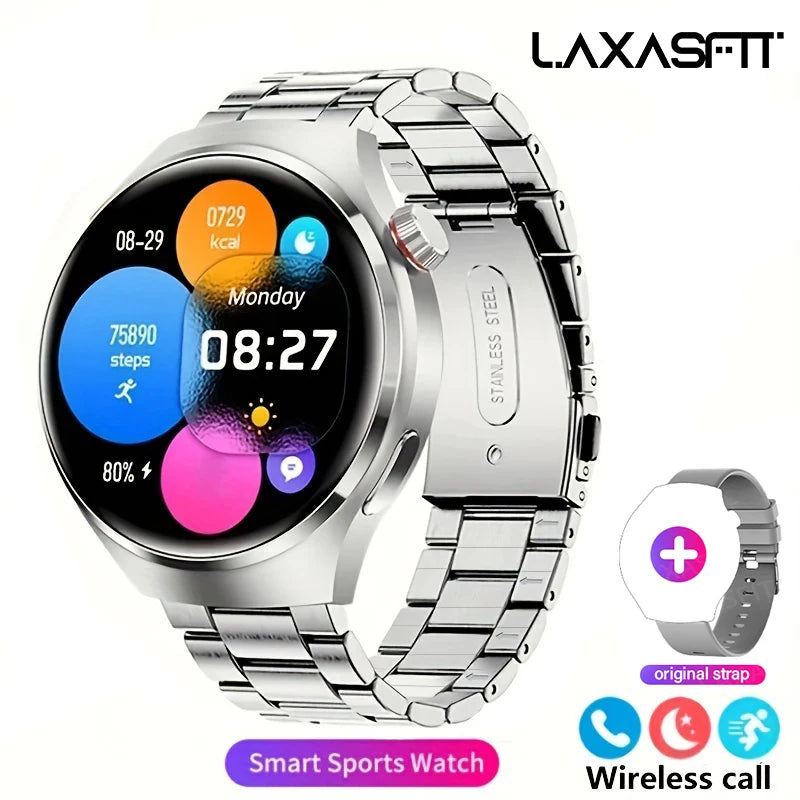 Smartwatch GT4 HD 1.52'' com Chamadas Bluetooth e Assistente de Voz