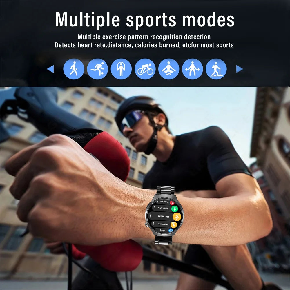 Smartwatch GT4 HD 1.52'' com Chamadas Bluetooth e Assistente de Voz