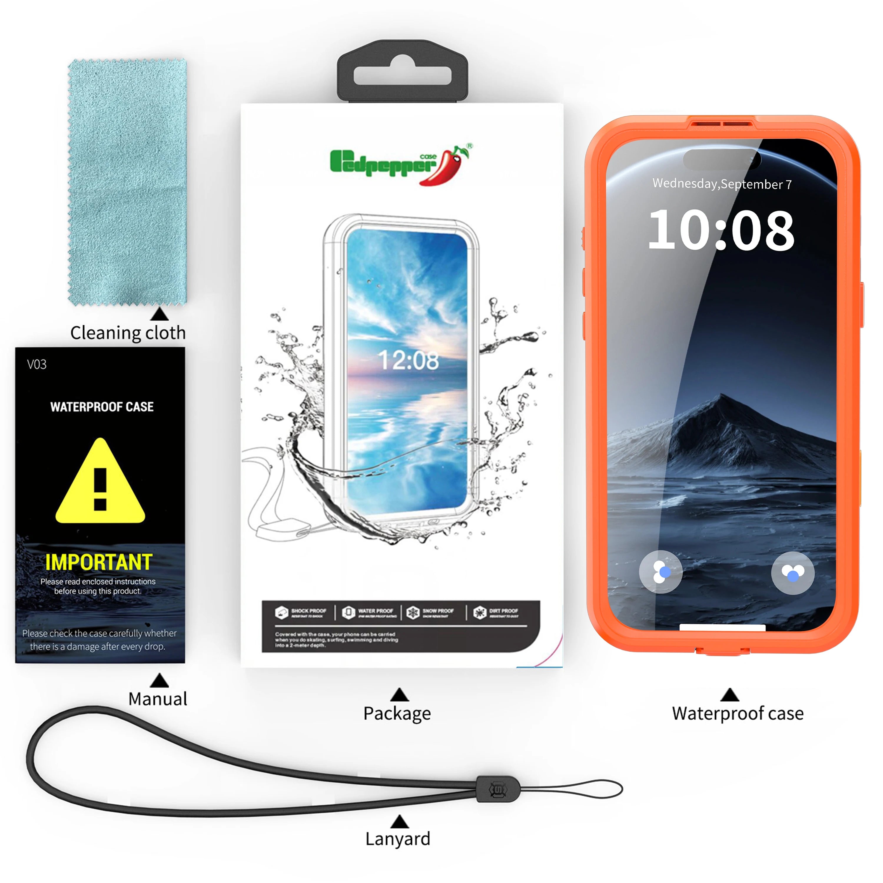 Capa Impermeável IP68 Magnética Shellbox para iPhone 17