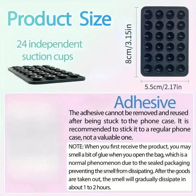 Suporte de Silicone com Ventósa para Telefónico — Multifuncional