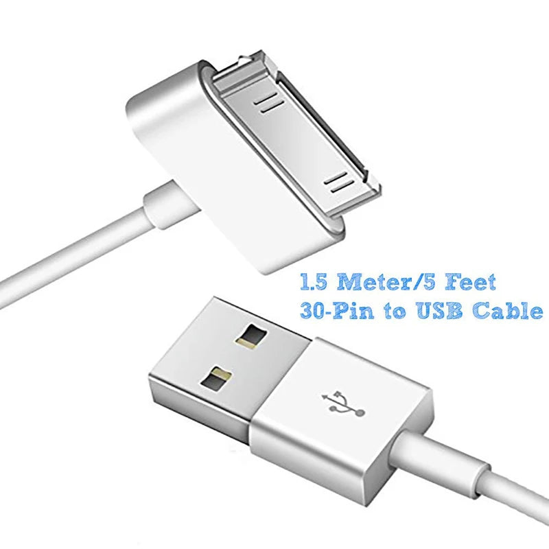 Cabo USB 30 Pin para iPhone 4, iPad e iPod — Carregamento e Sincronização