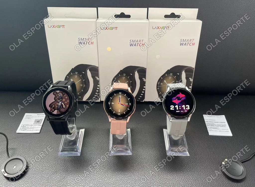 Smartwatch Ultra Fino em Aço Inoxidável — Design Slim Premium, Saúde Completa e Notificações