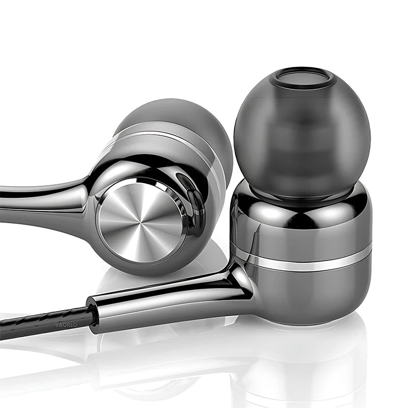 Auriculares com Fio 3.5mm HIFI Bass — Estéreo, Microfone e Desporto