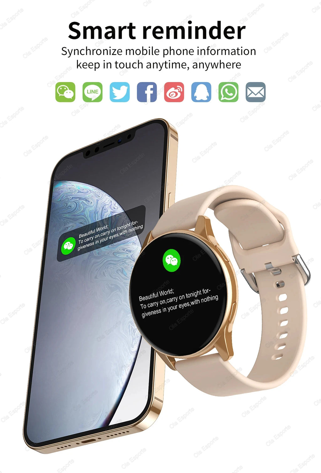 Smartwatch Ultra Fino em Aço Inoxidável — Design Slim Premium, Saúde Completa e Notificações