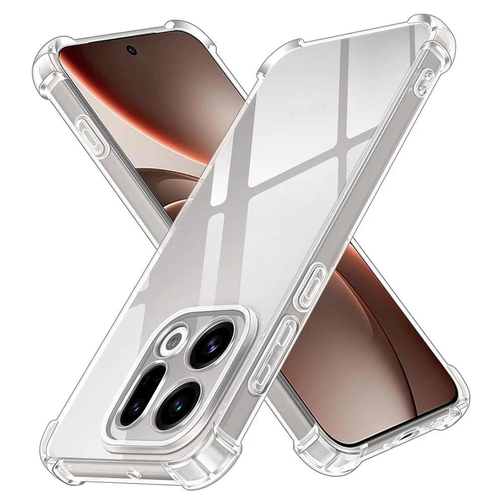 Shockproof Silicone Soft Case For OPPO Find X9 X8 X8S X7 X6 X5 Pro Ultra Lite Transparent Shell Ultra Thin Clear TPU Back Cover