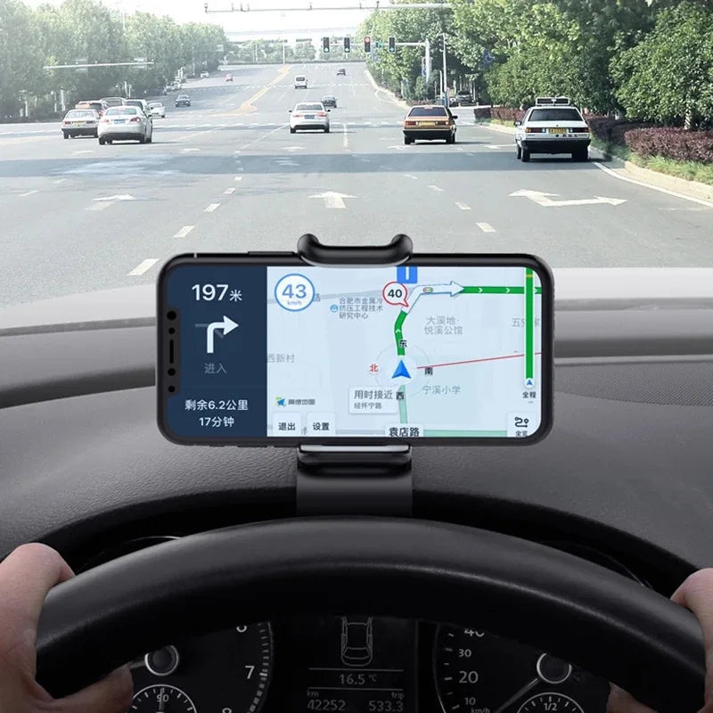 Suporte Telefónico para Carro 360° Rotativo — Dashboard Universal