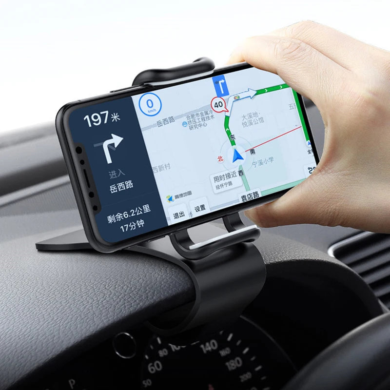 Suporte Telefónico para Carro 360° Rotativo — Dashboard Universal